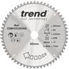Trend Lama per sega circolare CraftPro TCT a uncino negativo, diametro 260 mm x 60 denti x foro 30 mm, punta in carburo di tungsteno, CSB/CC26060