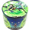 TPLF Macinino Rick e Morty 50 mm 4 parti macina spezie in lega di zinco resistente verde trituratore di erbe essiccate con la sua piccola spatola per polvere coperchio magnetico per una chiusura perfetta