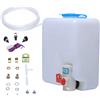 Poweka Pompa Lavavetri Universale 12V per Auto con Interruttore a Pulsante Jet 160186 Kit Bottiglia Serbatoio Serbatoio Liquido Lavavetri Universale Poweka