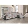 IlGruppone Il Gruppone Passione Casa Copridivano Universale con Penisola Trapuntato Made in Italy Antiscivolo Copri Seduta Protegge da Cani e Gatti Salva Divano Idrorepellente - Shabby Beige - 240 cm