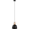 Eglo lampada a sospensione Bodmin, luce sospesa vintage per soggiorno e sala da pranzo, illuminazione da sala da pranzo in metallo nero e rame, attacco lampadina E27