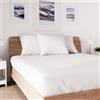Soleil d'ocre Maglia Uccisione Coperchio, Cotone, Bianco, 90 x 190 cm