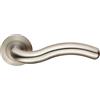 Carlisle Brass Derwent - Maniglia per porta su rosa rotonda, in acciaio inox satinato