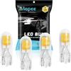 Alopee Lampadine W5W LED T10/501 12V-2 SMD COB Luci Posizione LED Bianco Caldo 2700K per Auto Luci Scalino Cortesia, Luci Targa, Luci del Bagagliaio, Luci Porta, Luci Lettura (Confezione da 4)