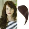 Dsoar Frangia Clip In Bangs Laterale Air Bangs Capelli Umani Frangetta Frontale Dritta Natural Posticci per Capelli Donna(Marrone Scuro)
