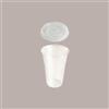 ILIP 100 Pz Bicchiere Plastica PET 575cc (0,4 L alla Tacca) + Coperchio Piatto taglio Croce