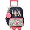 Enso Travel Time Zaino da scuola regolabile a carrello blu 25 x 32 x 12 cm Poliestere 9,6 L