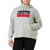 Levi's Graphic Sport Hoodie Sportswear Hoodie, Felpa con cappuccio Donna, Sportswear Hoodie Smokestack Htr, L