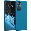 kwmobile Custodia Compatibile con HONOR 50 Cover - Back Case per Smartphone in Silicone TPU - Protezione Gommata - blu indaco