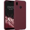 kwmobile Custodia Compatibile con Huawei P20 Lite Cover - Back Case per Smartphone in Silicone TPU - Protezione Gommata - rosso fulvo