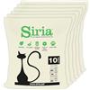 Siria 60L-Lettiera per Gatti Vegetale e Agglomerante-Set 6 sacchi da 10 Litri