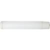 Eglo Bari 1 Lampada da parete, lampada per specchiera a 2 luci con presa e pulsante, lampada da parete in vetro, plastica in bianco, lampada per specchiera con presa E14, L 35 cm
