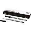Montblanc 128231 - Refill Per tutte le penne roller/fineliner Montblanc tranne Meisterstück LeGrand, Nero (Mystery Black), M (1.0 mm), Confezione da 2