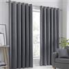 Fusion - Strata - Coppia di Tende con Occhiello Oscurante - 229cm Larghezza x 183 cm Lunghezza, Antracite
