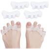 salefun Distanziatori Dita Piedi [6x], 6 separatori, distanziatore, separadita, 0% BPA, taglia unica per tutti - silicone gel