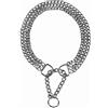 Trixie - Catena Semi-Choke a Tre File, cromata, con Sistema antistrappo