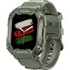 KOSPET Tank Smart Watch per Uomo, Orologi Sportivi da 1,72 con Pressione Sanguigna, Cardiofrequenzimetro, SpO2, Orologio Fitness con 5ATM Impermeabile, 24 modalità Sportive Smartwatch Outdoor(Verde)