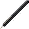 Lamy dialog black -penna stilografica senza capp. con meccanismo a rotazione -pennino in oro 14 ct, parz. platinato e di misura OB -incl. cartuccia d'inchiostro T 10 blu e conv. Z 27 -per destrimani