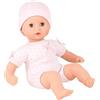 Götz 1320590 Bambola Muffin da vestire - bambola alta 33 cm con occhi azzurri assonnati, senza capelli e cappello - bambola dal corpo morbido a partire da 18 mesi