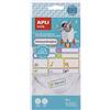 Apli Kids - 17793, Etichette tessili termoadesive, 35 pezzi