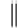 Libetui Set di 2 matite in astuccio/matita con magnete, nera, ideale come regalo per musicisti