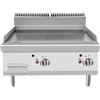 Ristoattrezzature Modello: 108330020142627,Fry top griglia a gas professionale da banco piastra rigata 14 kW 80x70x54,7h cm