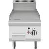 Ristoattrezzature Modello: 108330010212626,Fry top griglia a gas professionale da banco piastra liscia 7 kW 40x70x54,7h cm