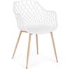 Bizzotto Sedia Optik Bianco 58x54x44-85.5h cm