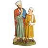Bertoni Uomo e Ragazzo con Colomba per Presepe da 10 cm