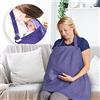 Juicy Bumbles Copri Seno Allattamento con Tasche - Lenzuolo Allattamento Morbido e Traspirante - Coperta per Allattamento (Blue Navy)