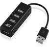ACT Hub USB Mini, 4 porte USB, splitter USB portatile, per PC e laptop - AC6205