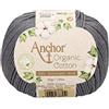Schachenmayr Anchor 06041 - Cotone organico a 4 fili, ca. 125 m, 50 g, colore: grafite