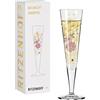 RITZENHOFF 1071020 Bicchiere da champagne 200 ml - Serie Goldnacht No. 20 - Nobile pezzo di design con oro vero - Made in Germany