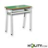 Banco singolo con sotto piano altezza 71 cm h172_55