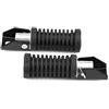 VOBOR Pedalini Passeggero Universali, Pedane Passeggero Moto di Alluminio e Gomma, Piede posteriore moto Piedio posteriore Pad Grip Copertina compatibile con 125cc GN 125