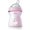 Chicco Natural Feeling Biberon Anticolica 2 Mesi + da 250 ml, Plastica, Biberon con Tettarella in Silicone Morbida e Flessibile, Adatto per Allattamento Misto, Flusso Medio, Colore Rosa