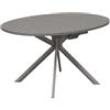 CONNUBIA tavolo allungabile con basamento tortora opaco GIOVE CB/4739-E 140 cm