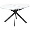 CONNUBIA tavolo allungabile con basamento nero opaco GIOVE CB/4739-E 140 cm