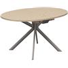 CONNUBIA tavolo allungabile con basamento tortora opaco GIOVE CB/4739-E 140 cm