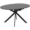 CONNUBIA tavolo allungabile con basamento nero opaco GIOVE CB/4739-E 140 cm
