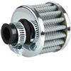 Mintice 12mm Filtro Aria di Moto Argento Motociclo Filtro Aspirazione Aria Sostituzione Universale Fredda Presa D'aria Filtro Turbo Pulita Sfogare