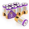 GP Batterie D - Set da 8 | GP Extra | Pile Torcia Alcaline 1,5V - Lunga Durata