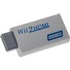 vhbw adattatore HDMI compatibile con Nintendo Wii console di gioco, per monitor HDMI/HDTV + presa audio 3,5mm - bianco