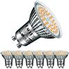 EACLL Lampadine LED GU10 10W Equivalente a Alogena 125W, Pacco da 6, 945lm Luce Bianco Caldo 2700K, Faretti AC 230V senza Sfarfallio, Angolo a Fascio 120° Spot, Non Dimmerabile Lampade Riflettore
