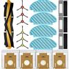 KGC Kit di Accessori di Ricambio per ECOVACS DEEBOT OZMO N10/ N10 Plus N8 N8 Pro T8 T8+T9/T9+Robot Aspirapolvere-1 Spazzola Principale+4 Sacchetti per La Polvere+3 Filtri+6 Spazzole Laterali+4 Panni