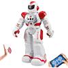 HUSAN RC Robot per Bambini, Robot Intelligente Interattivo Controllo a Infrarossi Programmabili Canto Danza Robot Sensazione di gesti Giocattoli per bambini (Rosso)