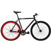 FabricBike- Fixie Bike, cambio fisso, velocità singola, telaio in acciaio Hi-Ten, 10,45 kg. (Taglia M) (L-58cm, Fully Matte Black)