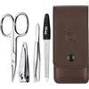 marQus Set Manicure da Uomo e Donna, Kit da 4 Pezzi con Lima di Solingen per la cura delle Unghie, Include Forbici e strumenti di alta qualità, ideale per viaggi o uso quotidiano - Elegante e compatto