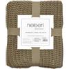 nielsen HOME Coperta Alen lavorata a maglia, 150 x 200 cm, sabbia, 100% cotone, Ökotex