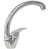 Yasta Rubinetto Cucina Miscelatore Monocomando Lavello Canna Alta Curva A Cigno Cromato Girevole 8411